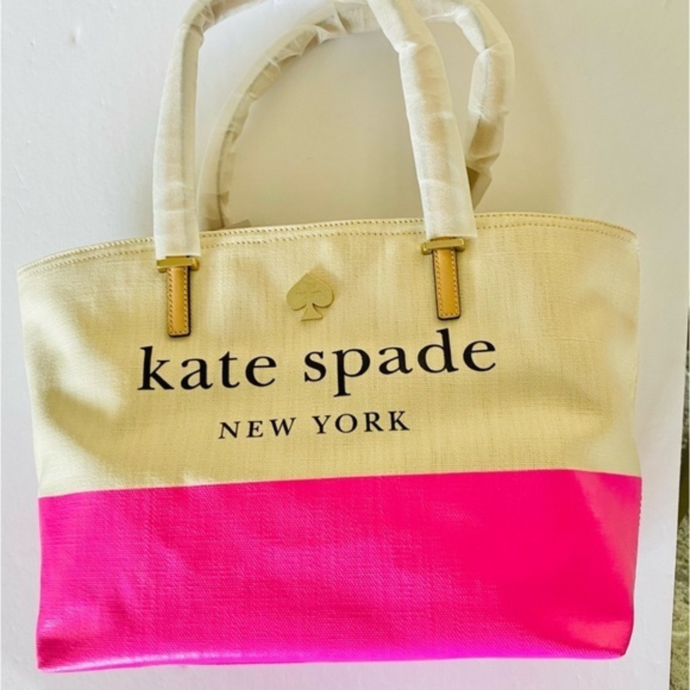 Rare kate spade Lott Street Francis Natural/Gulabi tote